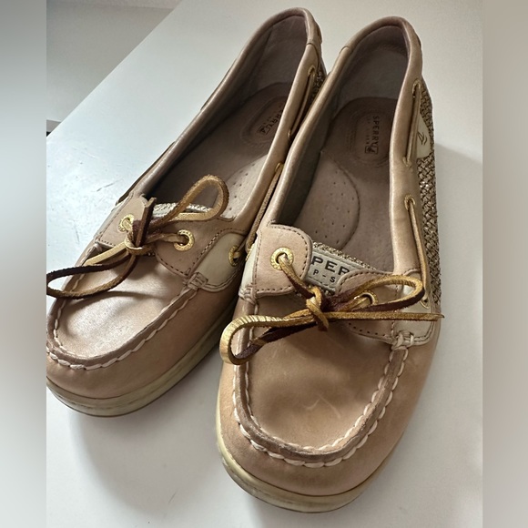 Sperry EUC Topsider Shoes with Gold - size 8.5 - Picture 3 of 5